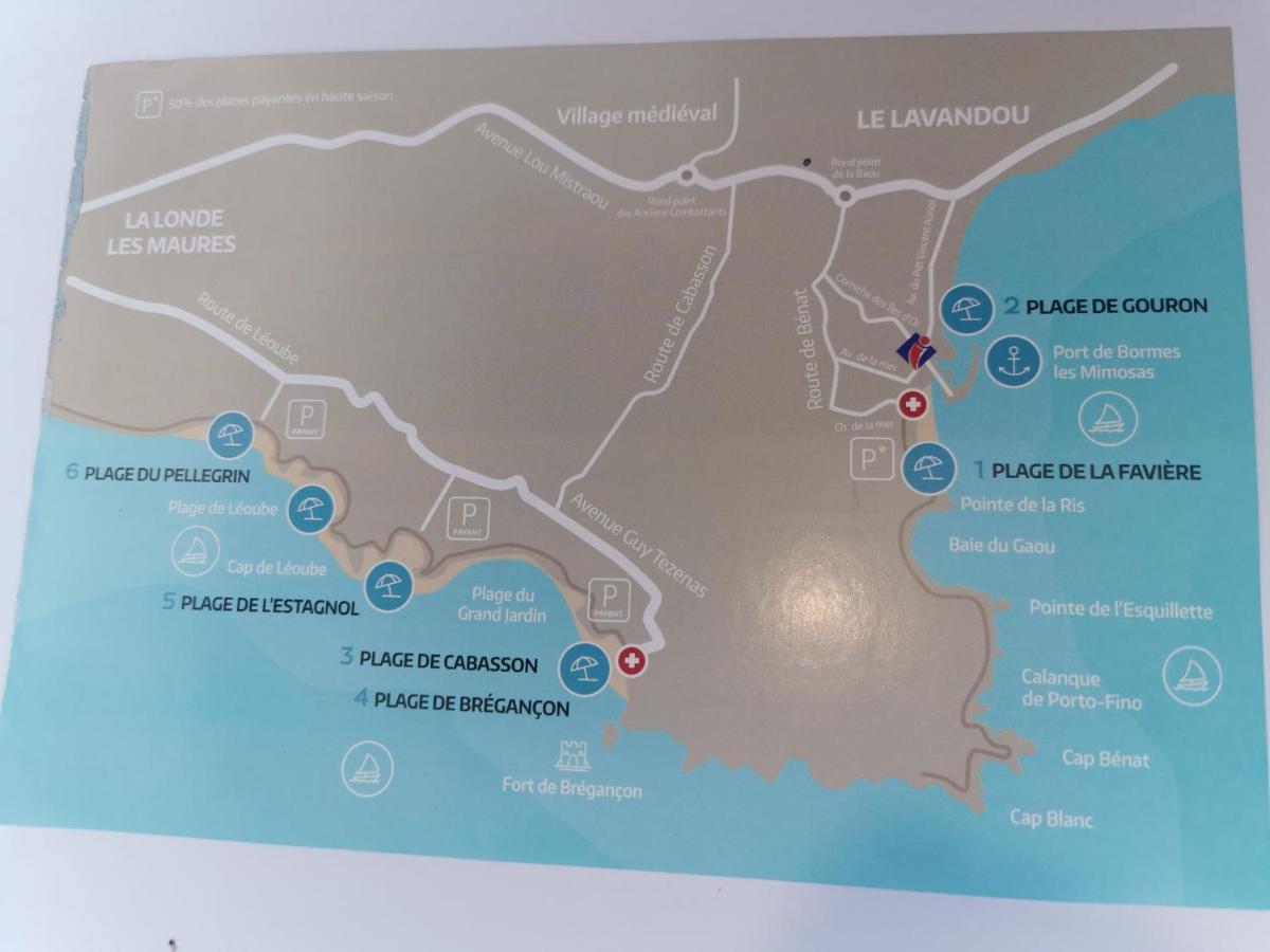 Ou Souleou Lejlighed Bormes-les-Mimosas Eksteriør billede